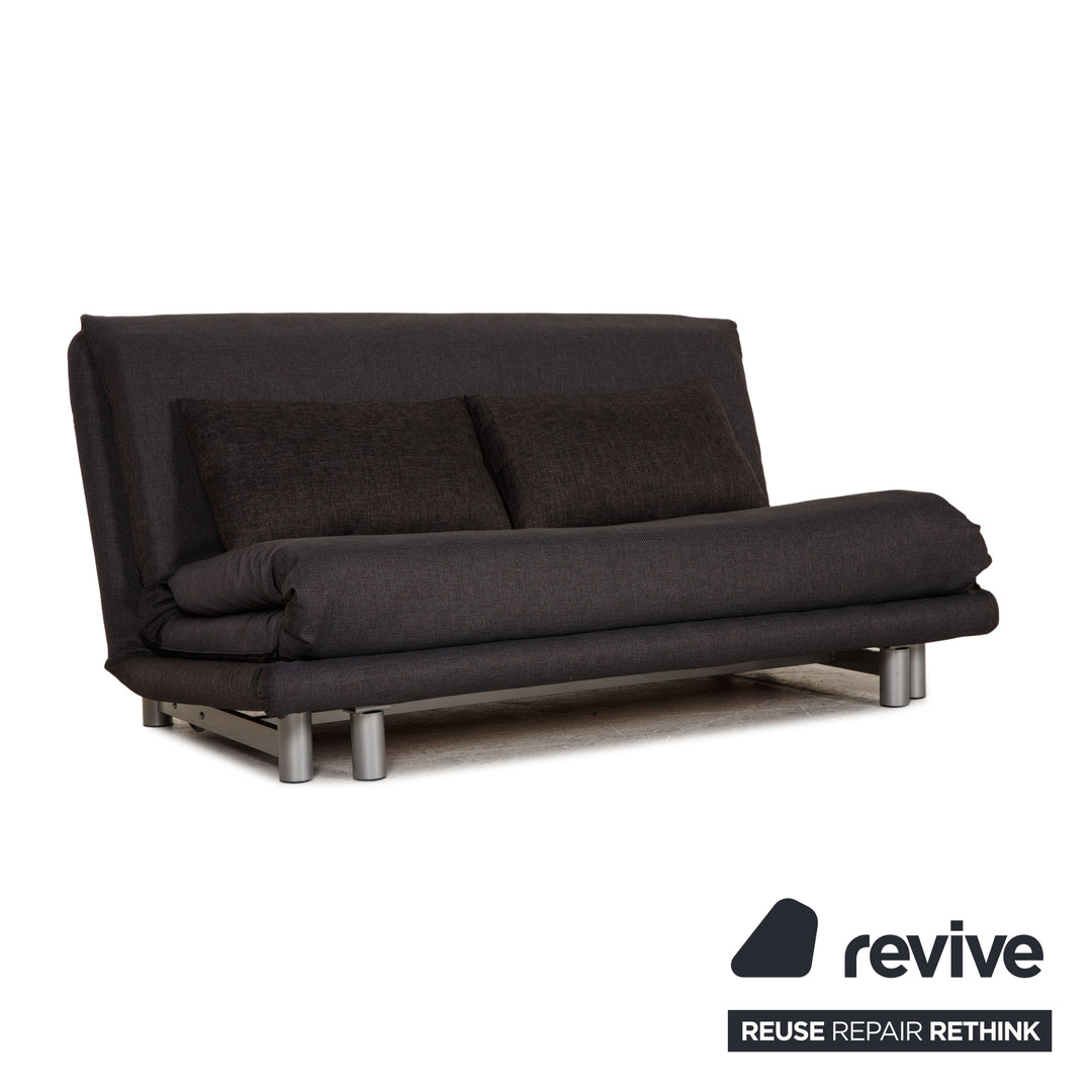 ligne roset Canapé en tissu Multy canapé gris 3 places fonction sommeil canapé