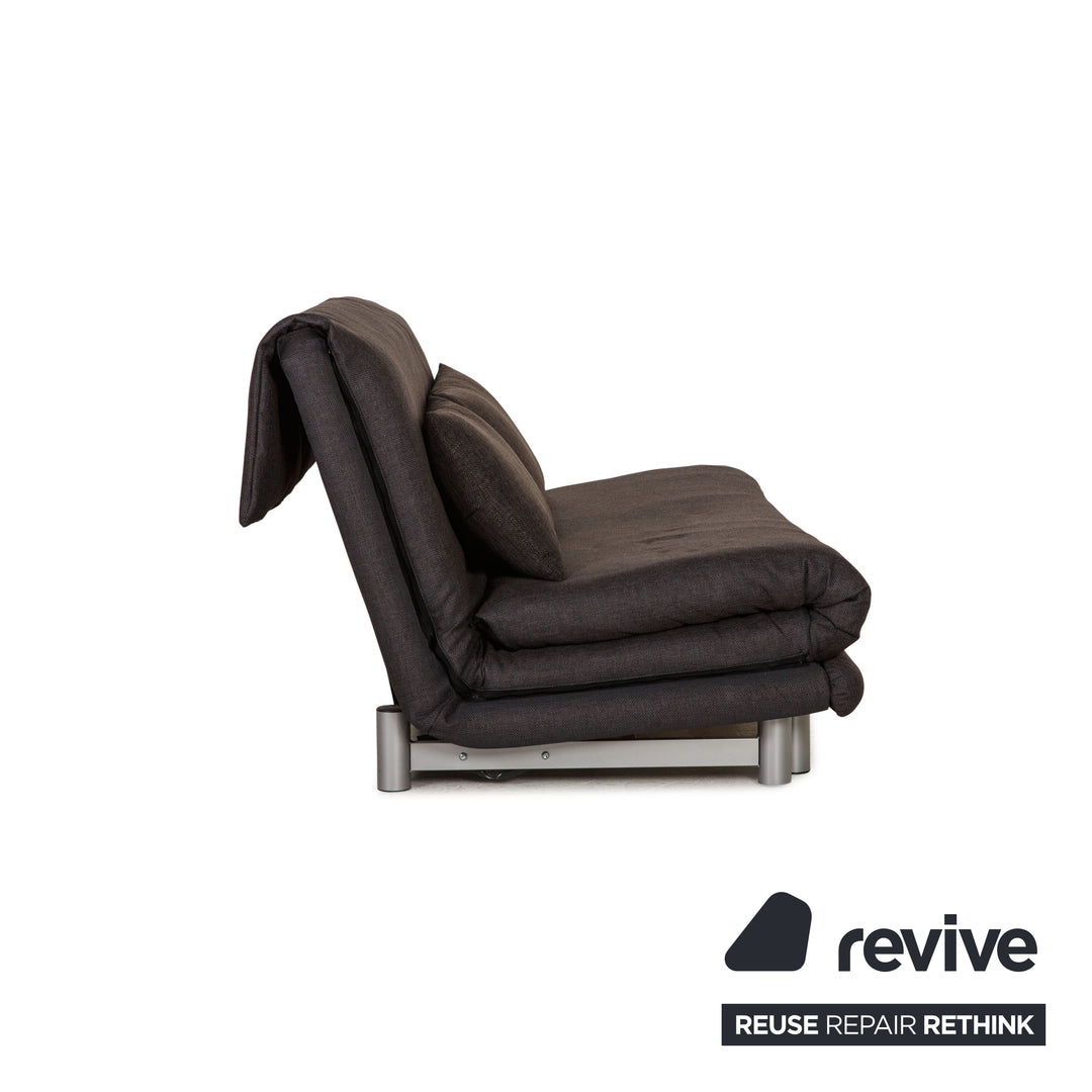ligne roset Canapé en tissu Multy canapé gris 3 places fonction sommeil canapé
