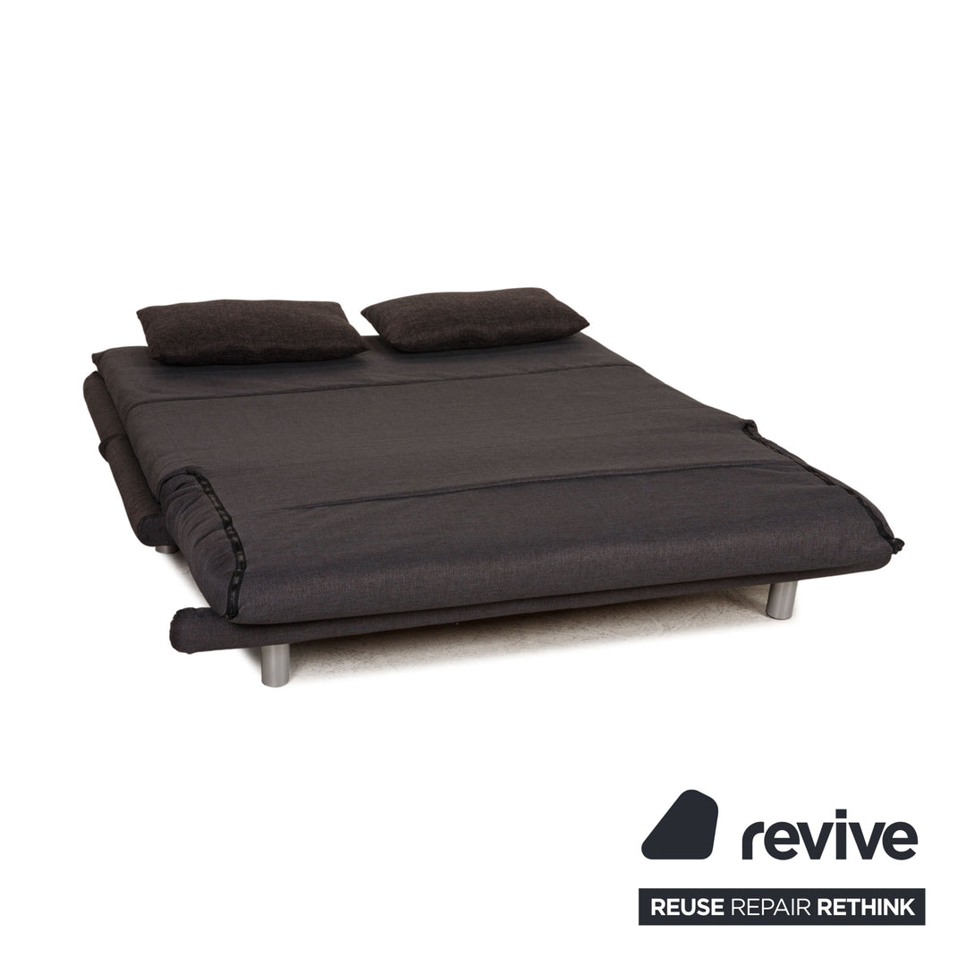 ligne roset Canapé en tissu Multy canapé gris 3 places fonction sommeil canapé