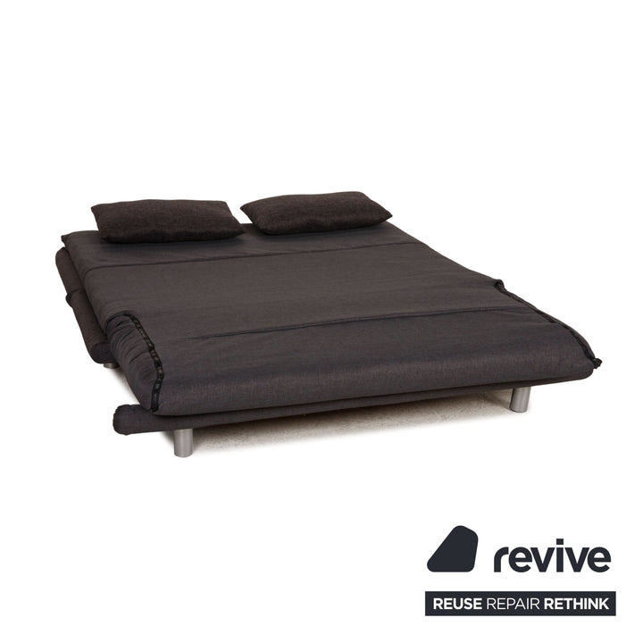 ligne roset Canapé en tissu Multy canapé gris 3 places fonction sommeil canapé
