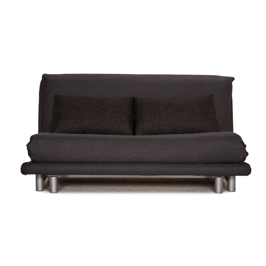 ligne roset Canapé en tissu Multy canapé gris 3 places fonction sommeil canapé
