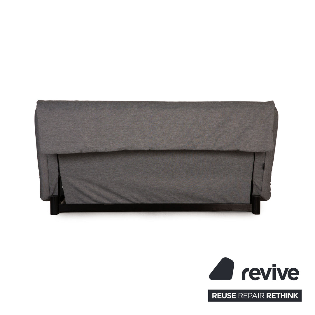 Ligne Roset Multy Fabric Sofa Grey Three-Seater Couch Function Sleeping Function New Cover