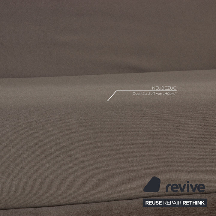 ligne roset Multy fabric sofa gray three-seater couch function sleeping function