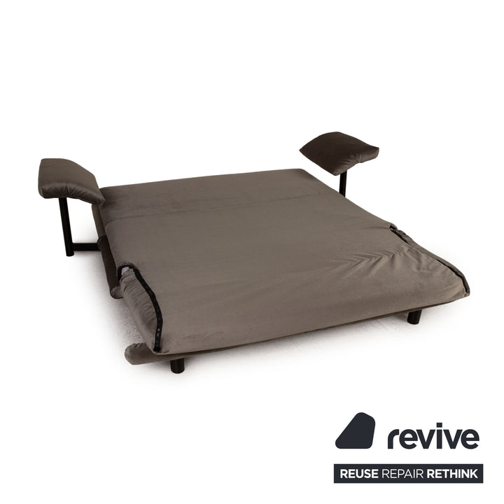ligne roset Multy fabric sofa gray three-seater couch function sleeping function