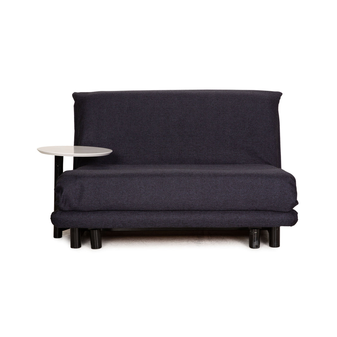 Ligne Roset Multy Fabric Sofa Gray Two Seater Couch Function Sleep Function