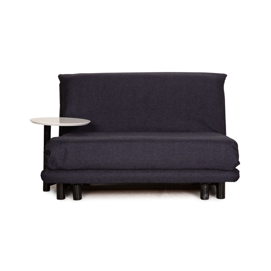 Ligne Roset Multy Fabric Sofa Gray Two Seater Couch Function Sleep Function