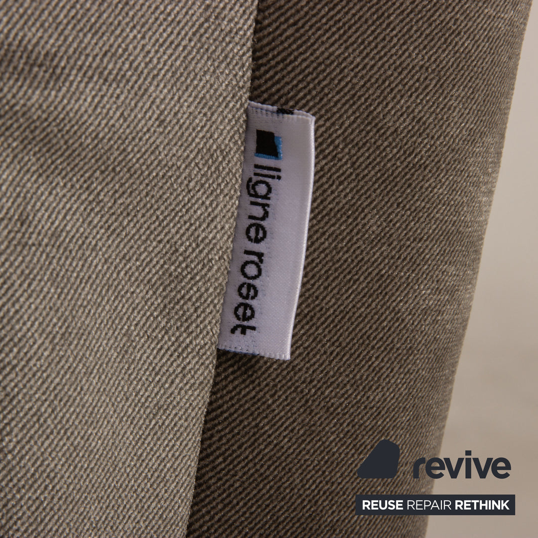 ligne roset Multy fabric sofa gray three-seater couch function sleeping function