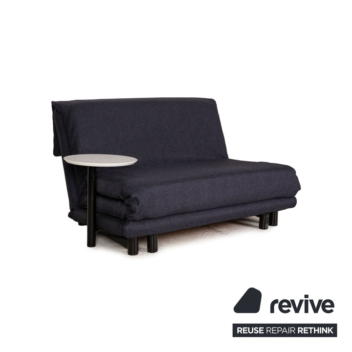 Ligne Roset Multy Fabric Sofa Gray Two Seater Couch Function Sleep Function
