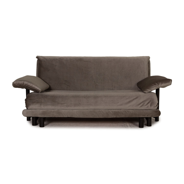 ligne roset Multy fabric sofa gray three-seater couch function sleeping function