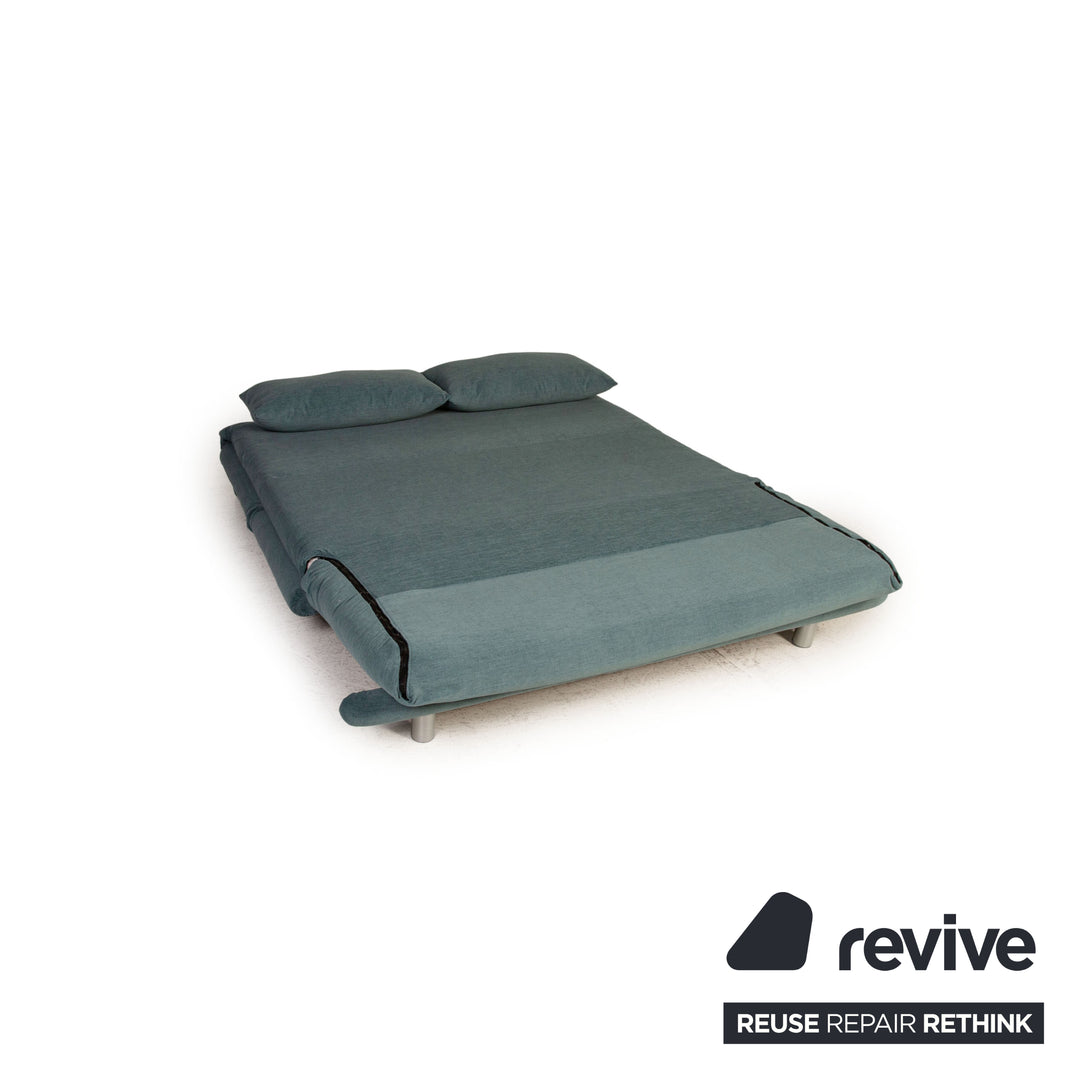 ligne roset Multy fabric sofa green three-seater couch function sleeping function