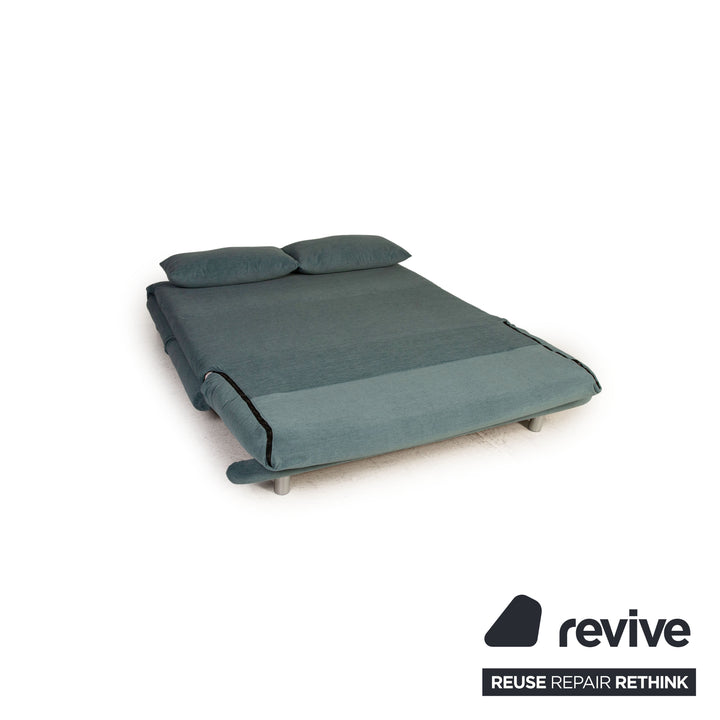 ligne roset Multy fabric sofa green three-seater couch function sleeping function