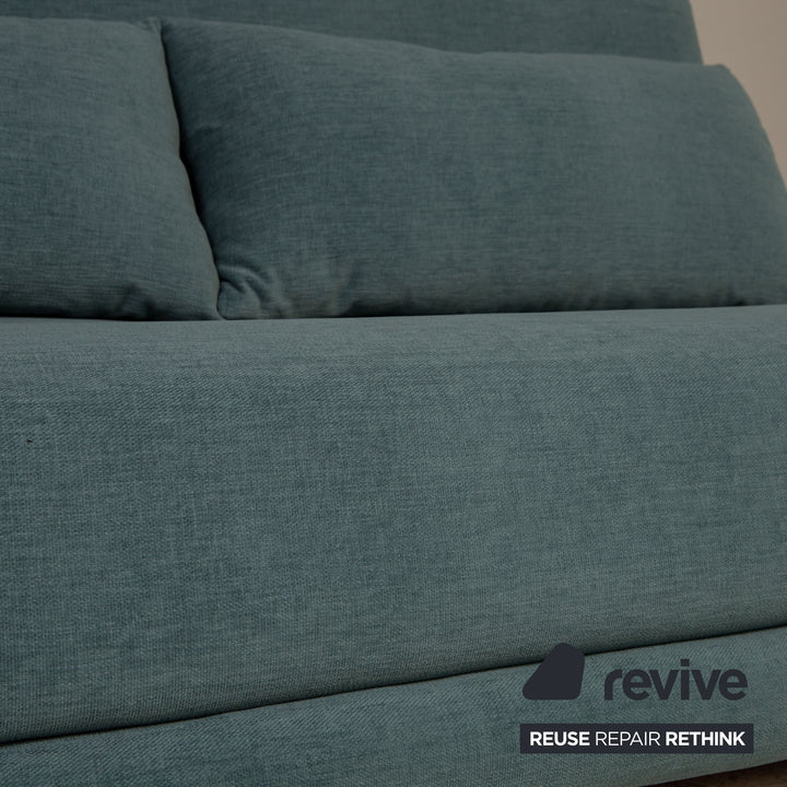 ligne roset Multy fabric sofa green three-seater couch function sleeping function