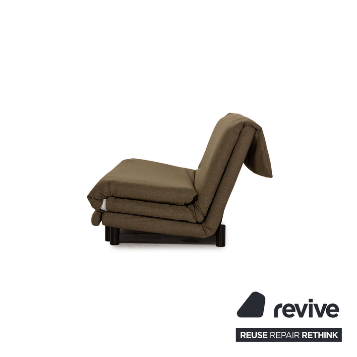 Ligne roset Canapé en tissu Multy vert canapé 3 places fonction couchage nouvelle housse