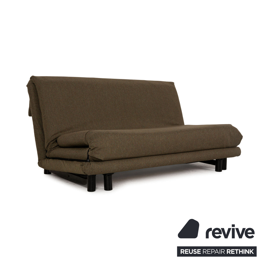 Ligne roset Canapé en tissu Multy vert canapé 3 places fonction couchage nouvelle housse