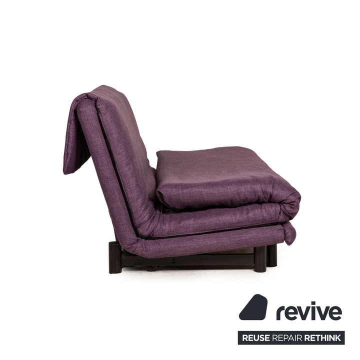 ligne roset Canapé en tissu Multy violet fonction canapé 3 places fonction couchage