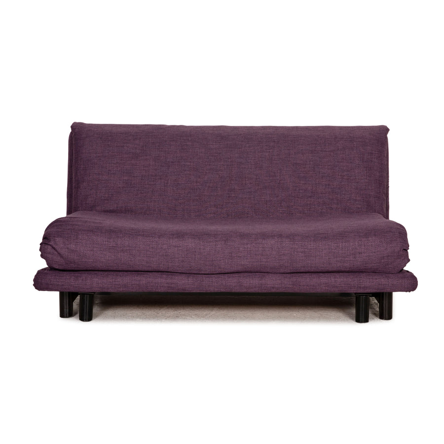 ligne roset Canapé en tissu Multy violet fonction canapé 3 places fonction couchage