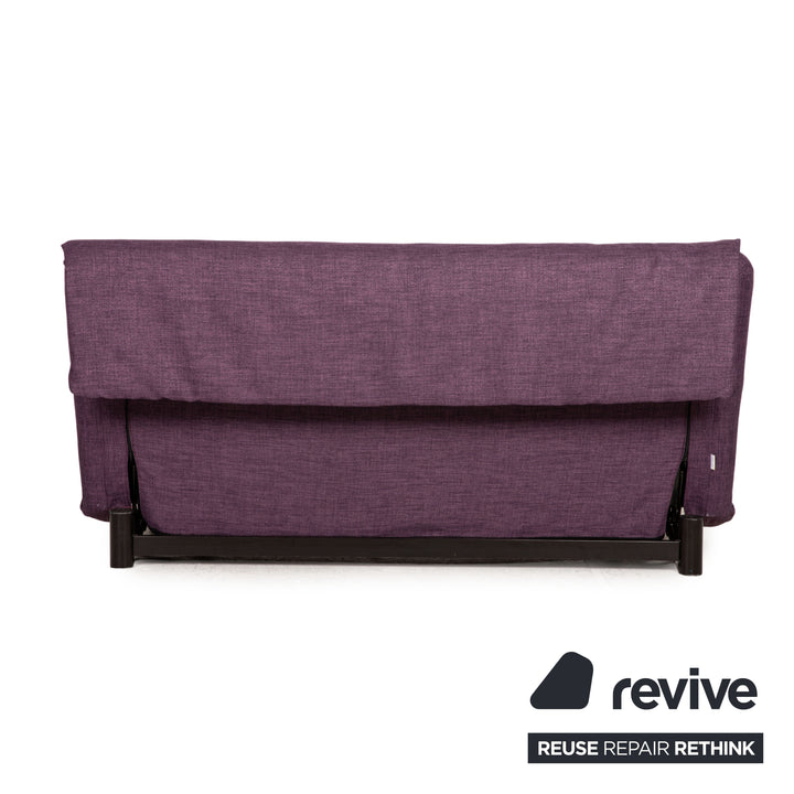 ligne roset Canapé en tissu Multy violet fonction canapé 3 places fonction couchage