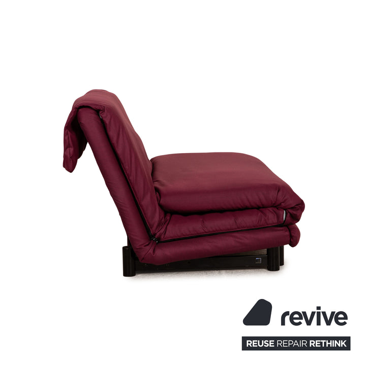 Ligne Roset Multy Stoff Sofa Lila Dreisitzer Couch Funktion Schlaffunktion Neubezug