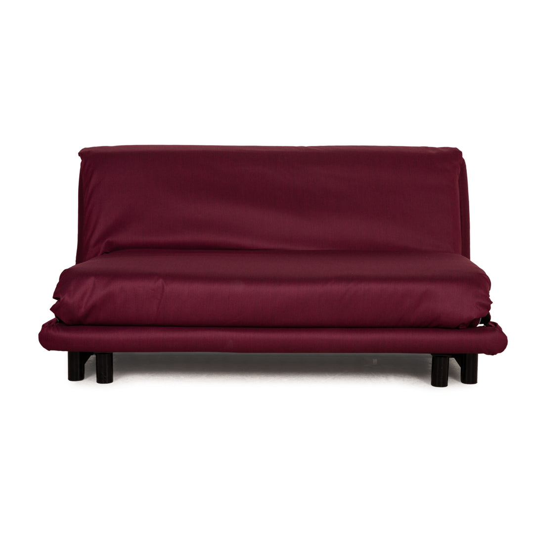 Ligne Roset Multy Stoff Sofa Lila Dreisitzer Couch Funktion Schlaffunktion Neubezug