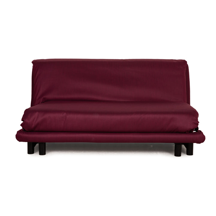 Ligne Roset Multy Stoff Sofa Lila Dreisitzer Couch Funktion Schlaffunktion Neubezug