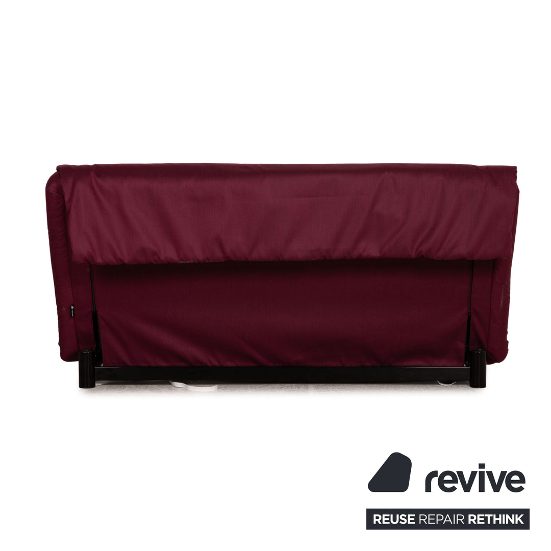Ligne Roset Multy Stoff Sofa Lila Dreisitzer Couch Funktion Schlaffunktion Neubezug