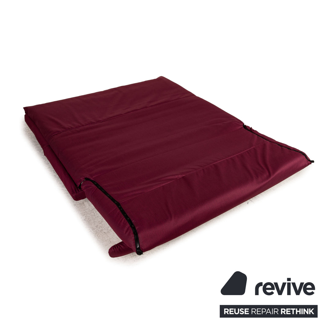 Ligne Roset Multy Stoff Sofa Lila Dreisitzer Couch Funktion Schlaffunktion Neubezug