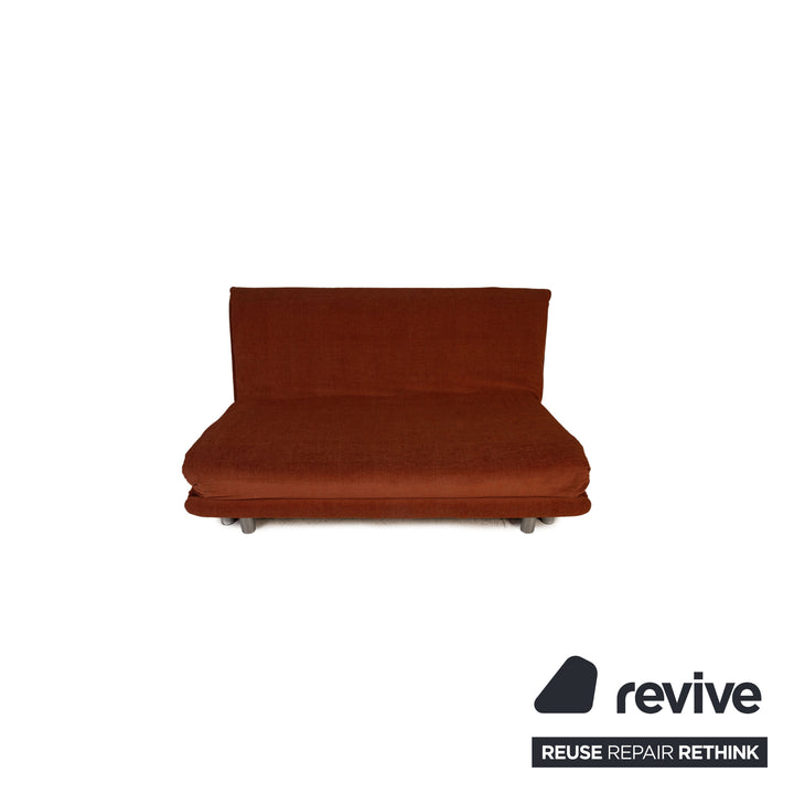 ligne roset Multy fabric sofa orange three-seater couch function sleeping function