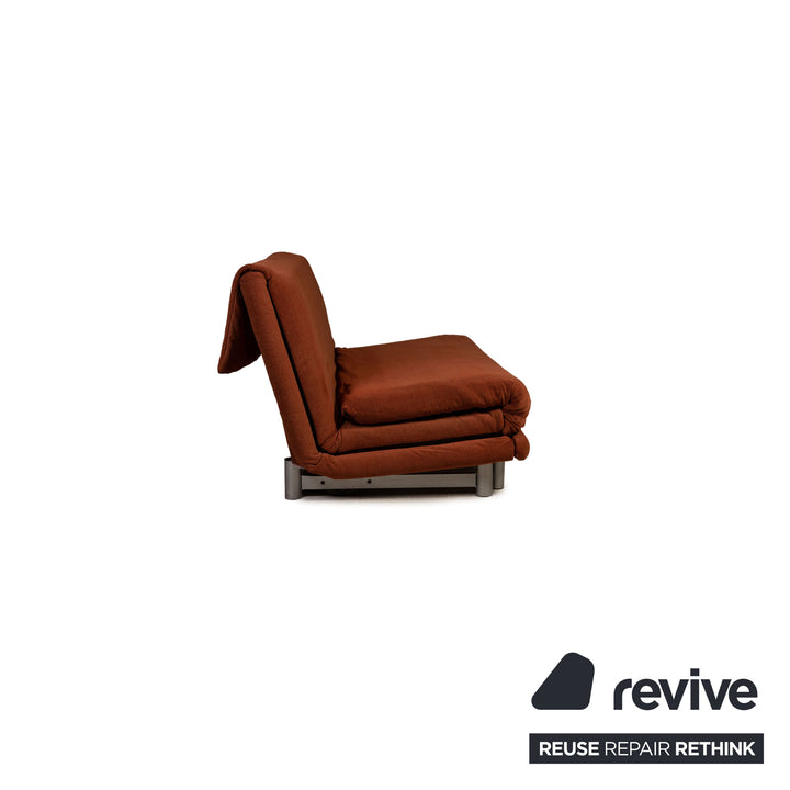 ligne roset Multy fabric sofa orange three-seater couch function sleeping function