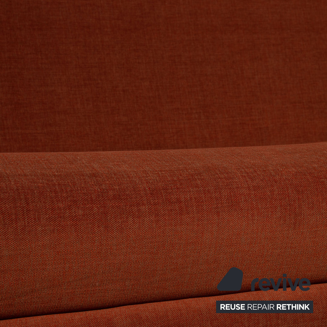 ligne roset Multy fabric sofa orange three-seater couch function sleeping function