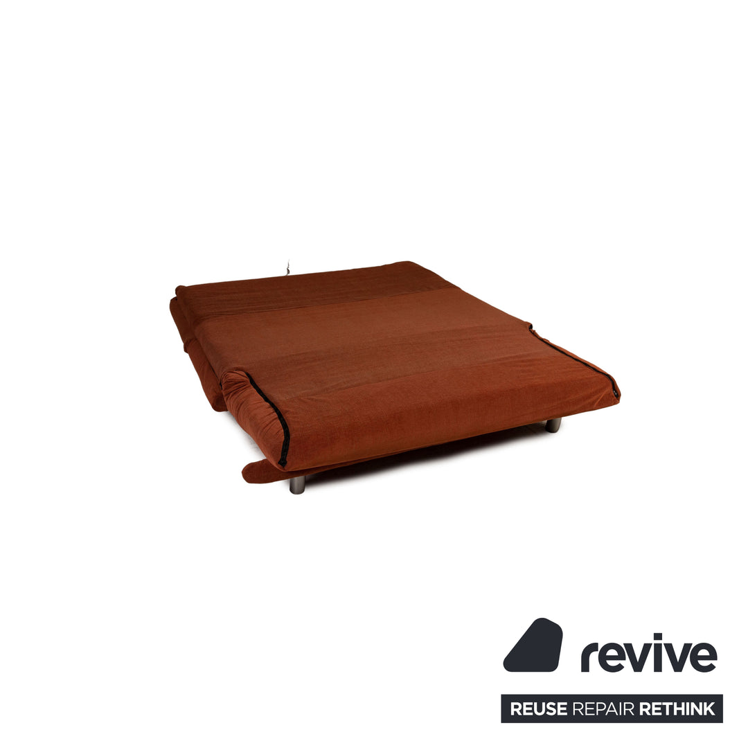 ligne roset Multy fabric sofa orange three-seater couch function sleeping function