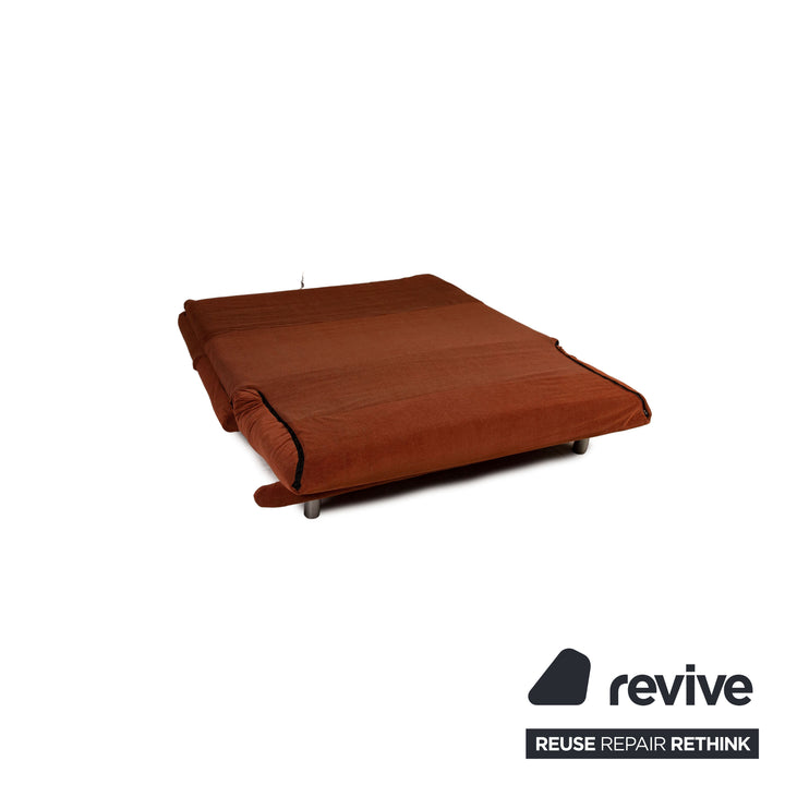 ligne roset Multy fabric sofa orange three-seater couch function sleeping function