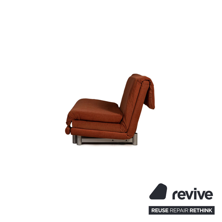 ligne roset Multy fabric sofa orange three-seater couch function sleeping function