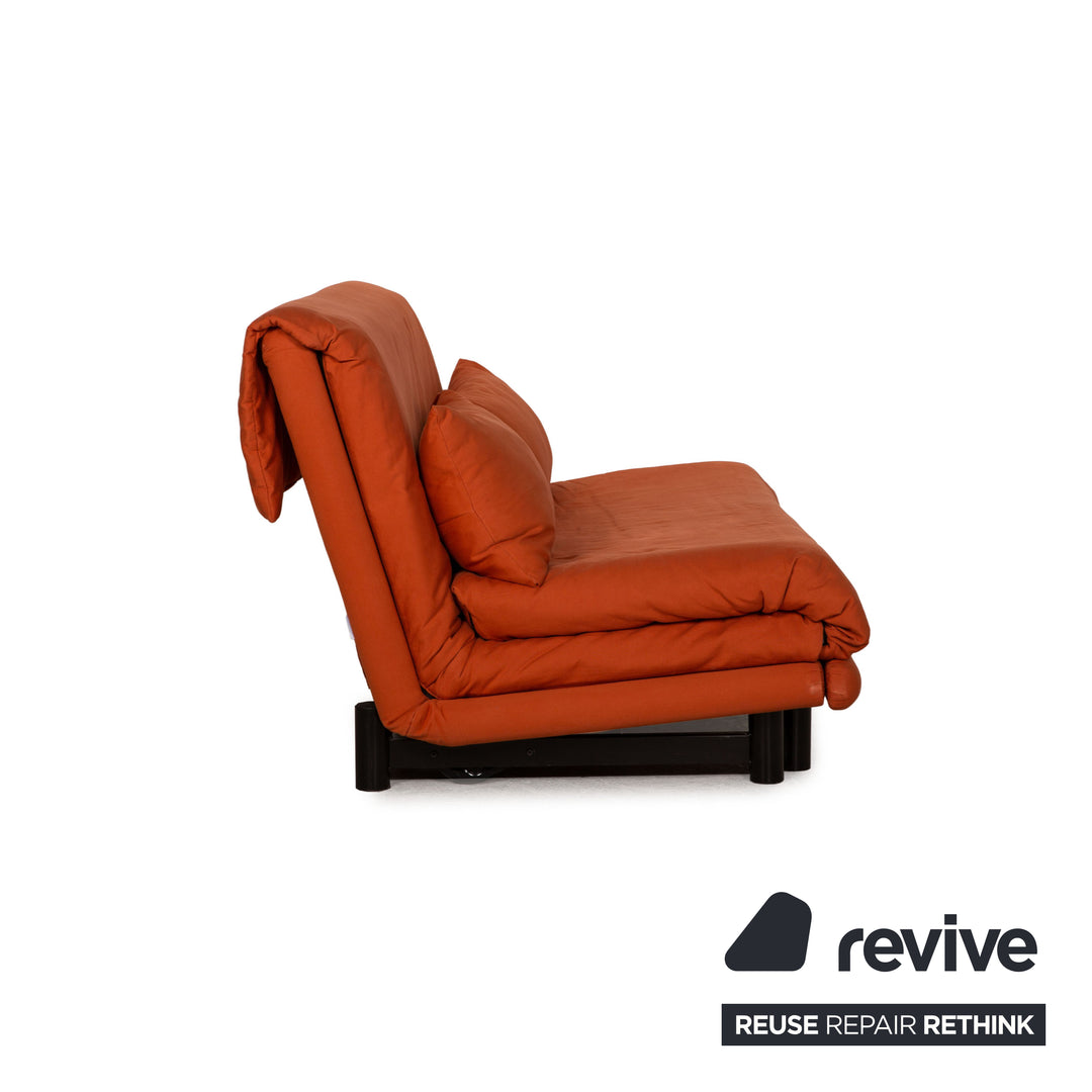 ligne roset Multy Stoff Sofa Orange Dreisitzer Couch Funktion Schlafsofa