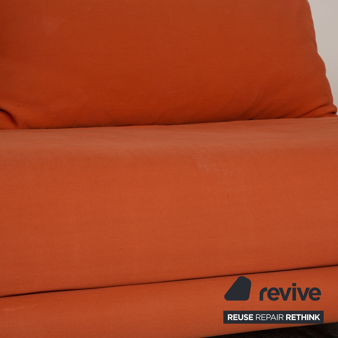 ligne roset Multy Stoff Sofa Orange Dreisitzer Couch Funktion Schlafsofa