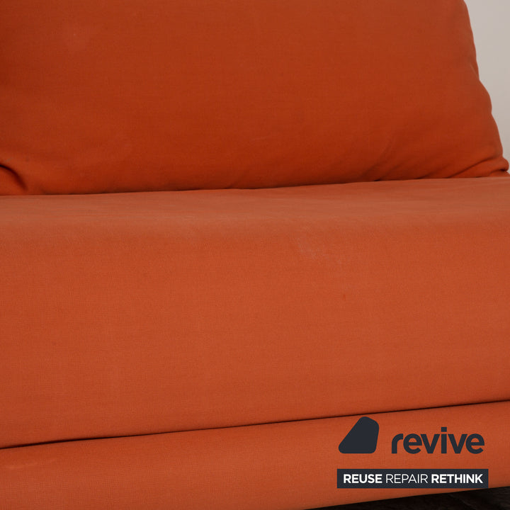 ligne roset Multy Stoff Sofa Orange Dreisitzer Couch Funktion Schlafsofa