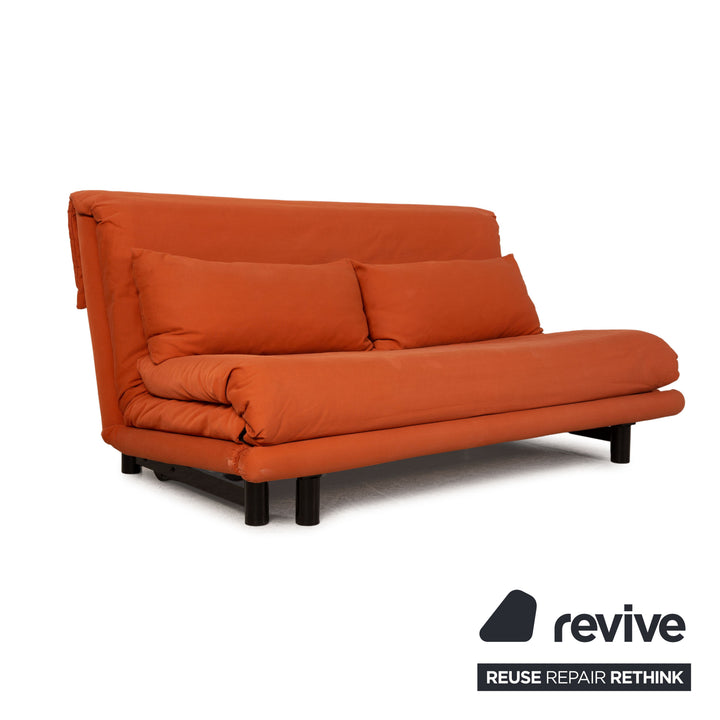 ligne roset Multy Stoff Sofa Orange Dreisitzer Couch Funktion Schlafsofa