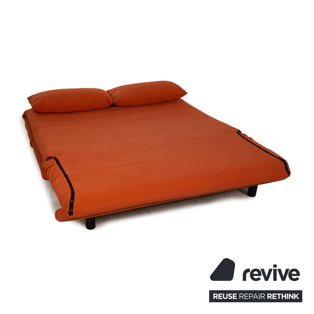 ligne roset Multy Stoff Sofa Orange Dreisitzer Couch Funktion Schlafsofa