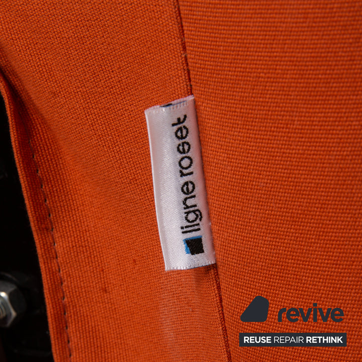 ligne roset Multy Stoff Sofa Orange Dreisitzer Couch Funktion Schlafsofa