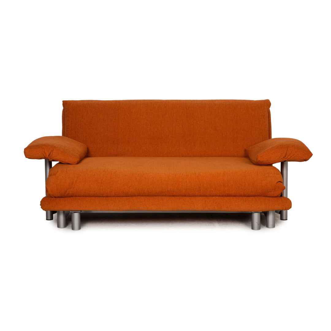 Ligne Roset Multy Stoff Sofa Orange Dreisitzer Couch Funktion Schlafsfunktion inkl. Armlehnen