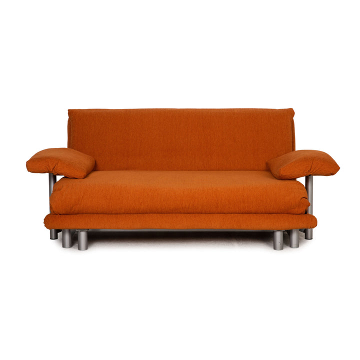 Ligne Roset Multy Stoff Sofa Orange Dreisitzer Couch Funktion Schlafsfunktion inkl. Armlehnen