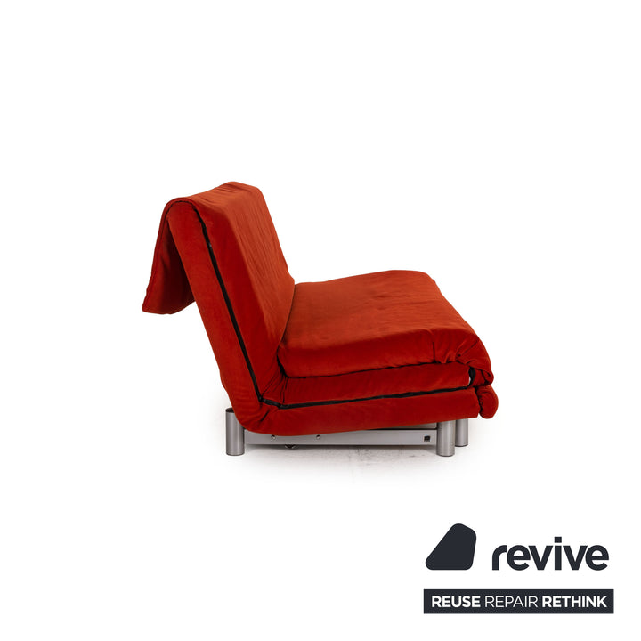 ligne roset Multy fabric sofa red three-seater couch function sleeping function
