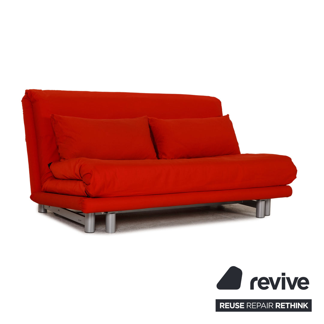 ligne roset Multy Stoff Sofa Rot Dreisitzer Couch Funktion Schlaffunktion