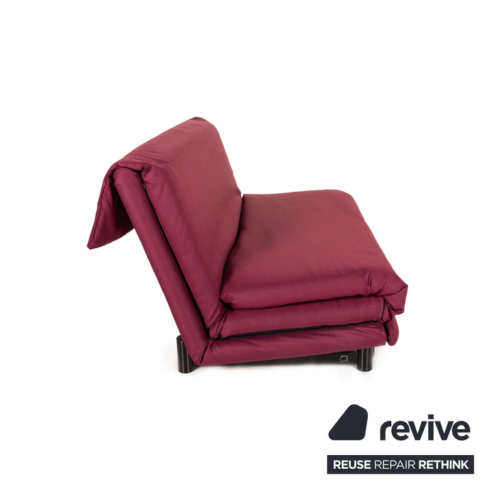 ligne roset Multy fabric sofa red three-seater function sleeping function couch