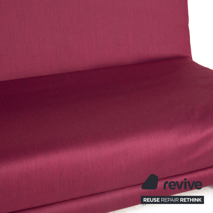 ligne roset Multy fabric sofa red three-seater function sleeping function couch