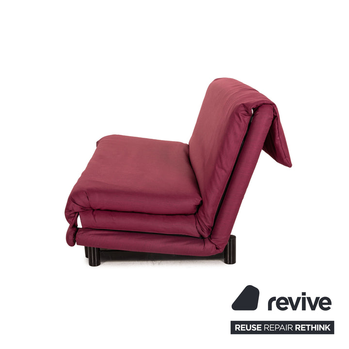 ligne roset Multy fabric sofa red three-seater function sleeping function couch