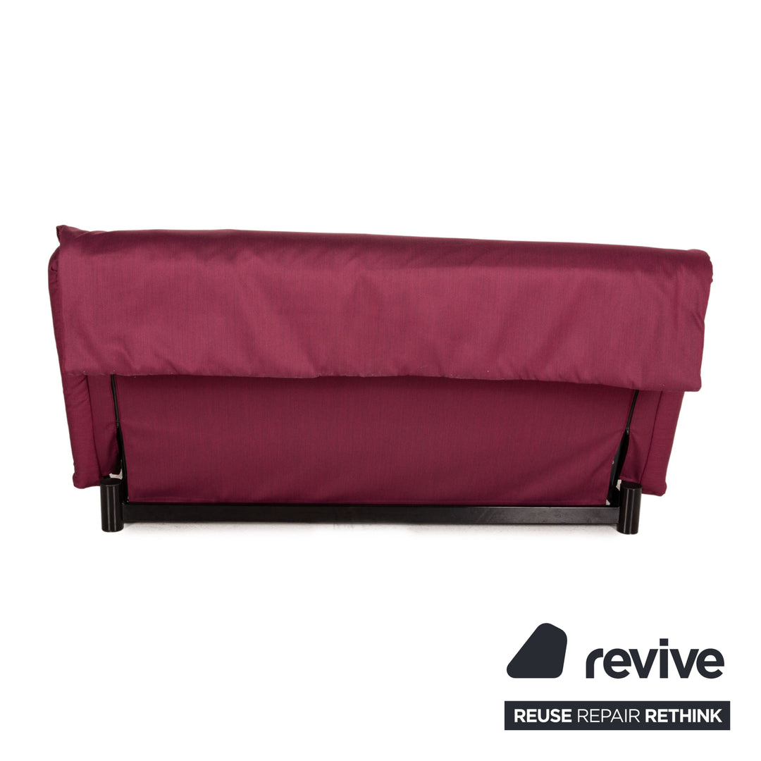 ligne roset Multy fabric sofa red three-seater function sleeping function couch