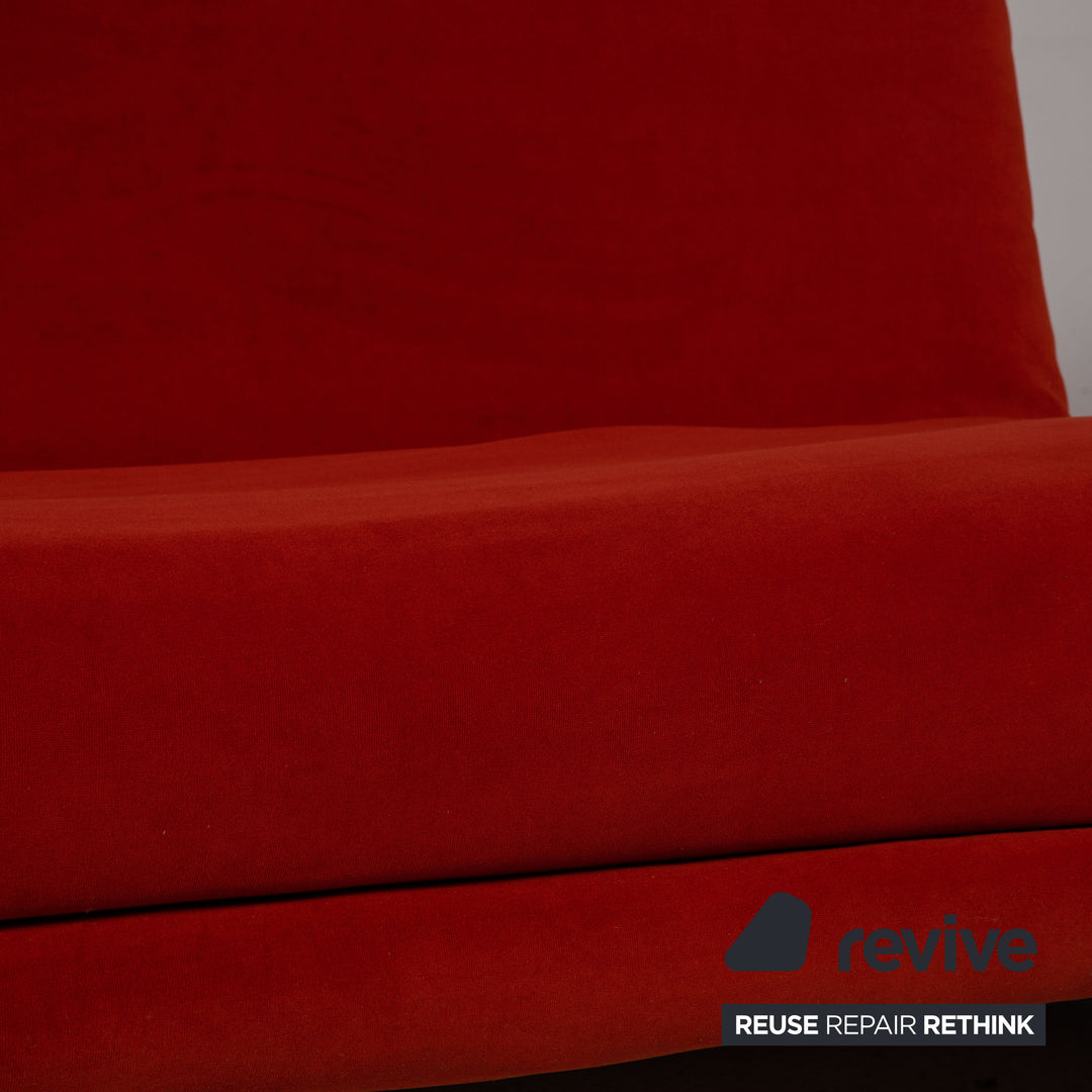 ligne roset Multy fabric sofa red sofa bed three-seater function sleeping function