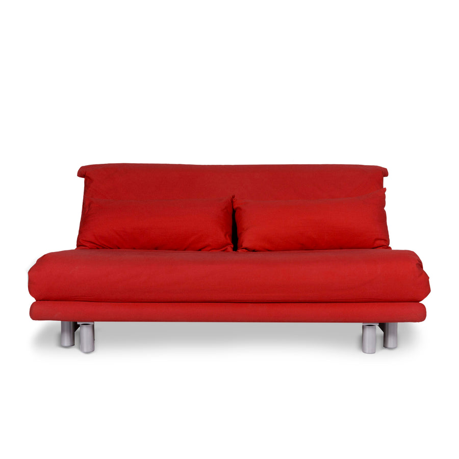 ligne roset Multy Stoff Sofa Rot Schlafsofa Dreisitzer Schlaffunktion Funktion Couch #10319
