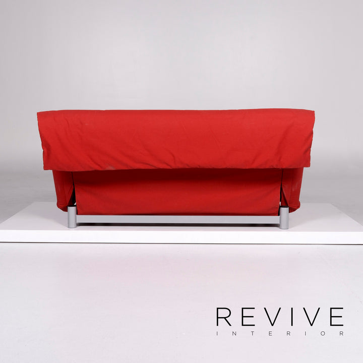 ligne roset Multy Stoff Sofa Rot Schlafsofa Dreisitzer Schlaffunktion Funktion Couch #10319