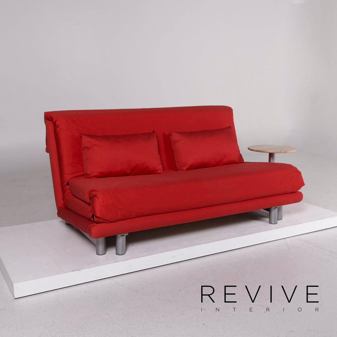ligne roset Multy fabric three-seater sofa red sofa bed sleep function couch #11639